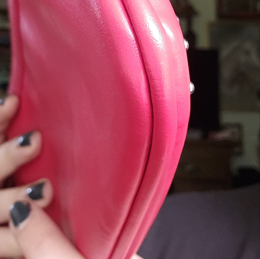 Nine West Red Studded Wristlet Clutch - Picture 6 of 9